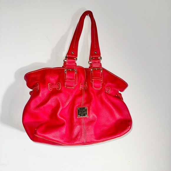 Y2k Dooney & Bourke Red Vintage Buckle Bag - Picture 2 of 10